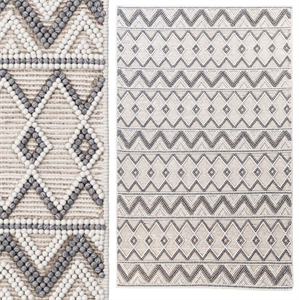 Pirlo Boho Farmhouse Wool Area Rug